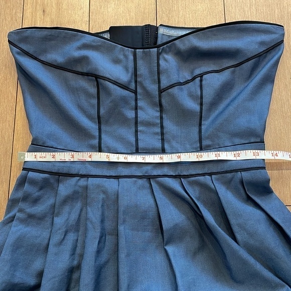 Valérie Dumaine Maura Dress strapless sweetheart neckline, made in Canada, sz M - Picture 15 of 16